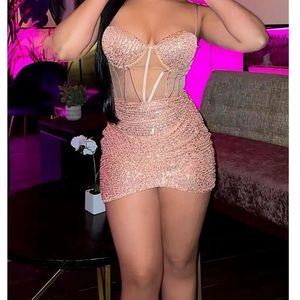 Fashion nova sequin mini dress - MAUVE